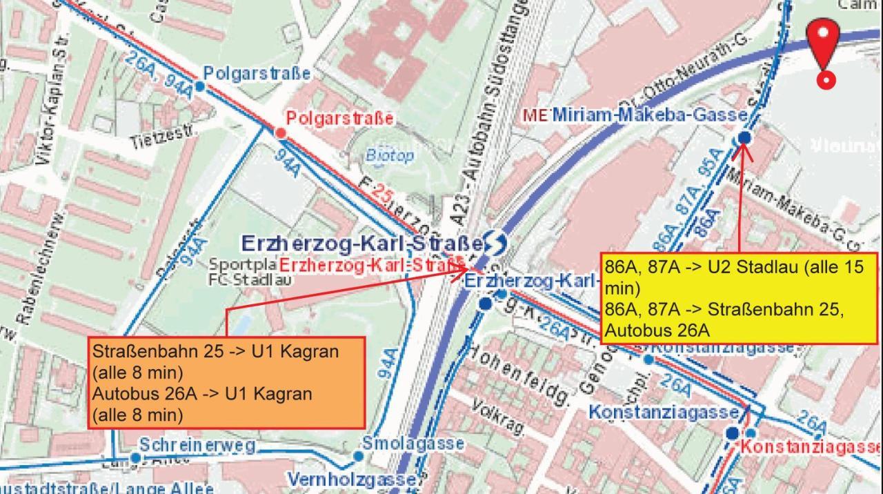 Neubau Wohnung Stadlau Відень Екстер'єр фото